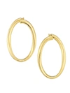 ALBERTO MILANI MILLENNIA 18K YELLOW GOLD HOOP EARRINGS,400010827413