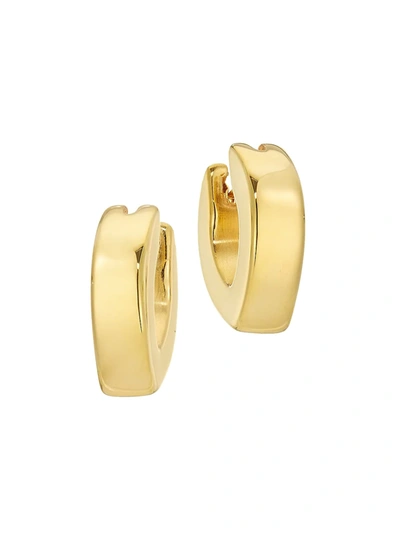 Alberto Milani Women's Millennia 18k Yellow Gold Oval Hoop Earrings