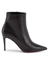 Christian Louboutin So Kate Booty High Heels Ankle Boots In Black Leather In Black