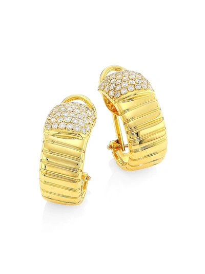 Alberto Milani Women's Via Brera 18k Gold & Diamond Coiled Hoop Earrings