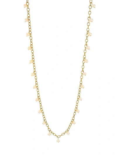 Alberto Milani Piazza Della Scala 18k Gold 8-8.5mm Freshwater Pearl Long Station Necklace