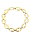 ALBERTO MILANI WOMEN'S VIA SENATO 18K GOLD & DIAMOND INTERLOCK CHAIN COLLAR NECKLACE,400010827518