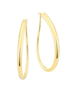 ALBERTO MILANI WOMEN'S MILLENNIA 18K GOLD OBLONG HOOP EARRINGS,400010827241