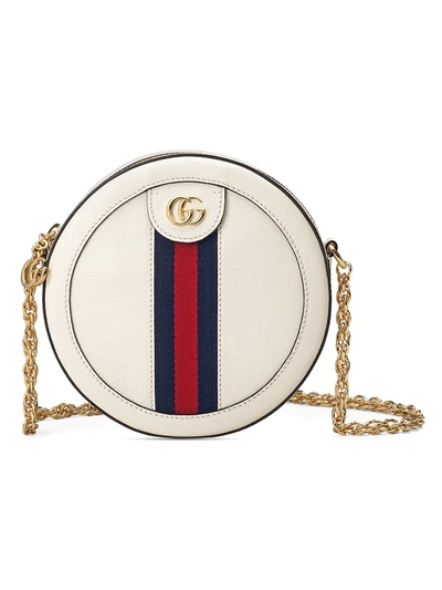 Gucci Mini Ophidia Round Shoulder Bag - 白色 In White