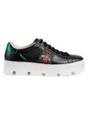 GUCCI NEW ACE PLATFORM BEE SNEAKERS,0400010961037