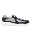 PRADA MEN'S AMERICA'S CUP LEATHER & TECHNICAL FABRIC SNEAKERS,0400011064436
