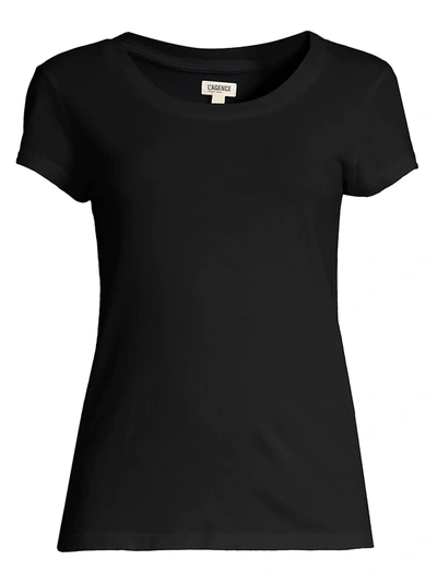 L'agence Ressi Crew Neck T-shirt In Black