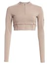 Artica Arbox Women's Concealed Crop Top In Taupe