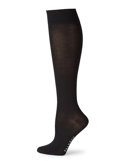 Falke Women's Cotton Touch Knee-high Socks In Black