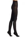 Natori Women's 2-pack Velvet Touch Opaque Control Top Tights In Black