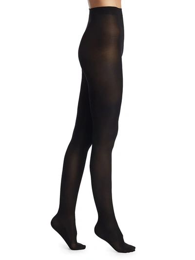 Natori Women's 2-pack Velvet Touch Opaque Control Top Tights In Black