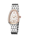 Bvlgari Women's Serpenti Seduttori Rose Gold, Stainless Steel & Diamond Bracelet Watch
