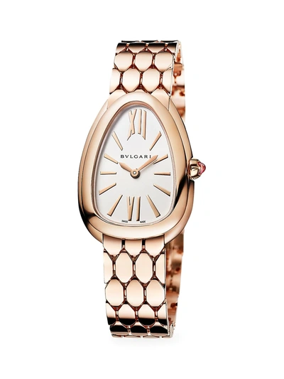 Bvlgari Women's Serpenti Seduttori 18k Rose Gold Bracelet Watch