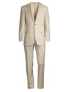 CANALI MEN'S MODERN-FIT MID-RISE SINGLE-BREASTED WOOL SUIT,0400010173035
