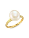 MARCO BICEGO WOMEN'S AFRICA 18K YELLOW GOLD & FRESHWATER PEARL COCKTAIL RING,400011250833
