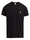 Burberry Tb Logo Embroidery Cotton Jersey T-shirt In Black