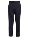 Giorgio Armani Men's Wool Trousers In Solid Dark