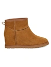 UGG CLASSIC FEMME MINI SUEDE WEDGE BOOTS,400010549392