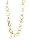 IPPOLITA CLASSICO SHORT 18K YELLOW GOLD CRINKLE MEDIUM LINK NECKLACE,400011293969