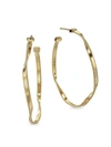 Marco Bicego 18k Yellow Gold Marrakech Twisted Medium Hoop Earrings