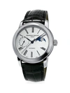 Frederique Constant Men's Swiss Automatic Classic Moonphase Manufacture Black Leather Strap Watch 42mm