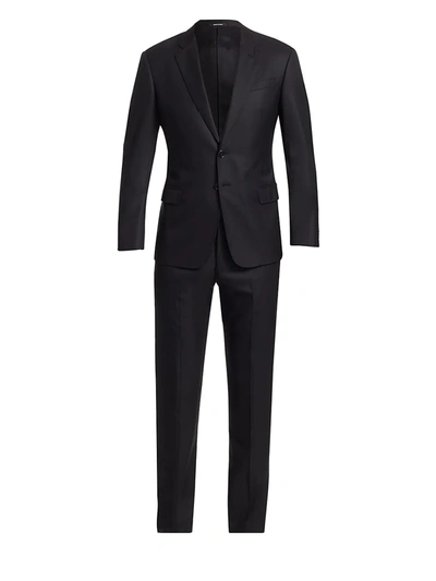 Giorgio Armani Men's Wool Suit In Blue