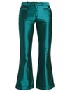 EACH X OTHER IRIDESCENT KICK-FLARE TROUSERS,400010950844