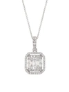 ZYDO WOMEN'S MOSAIC 18K WHITE GOLD & DIAMOND PENDANT NECKLACE,0400010747910