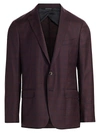 SAKS FIFTH AVENUE COLLECTION CHECK WOOL SPORTCOAT,400010969265