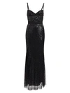 AMEN WOMEN'S SEQUIN EMBROIDERED THIN STRAP GOWN,0400011045458