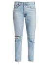 AGOLDE JAMIE HIGH-RISE CLASSIC-FIT ANKLE DISTRESSED JEANS,400011522242