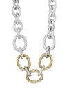 IPPOLITA WOMEN'S CLASSICO SHORT CHIMERA TWO-TONE HAMMERED BASTILLE CHUNKY LINK NECKLACE,400011221494