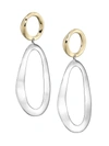 IPPOLITA WOMEN'S CLASSICO LARGE CHIMERA TWO-TONE SMOOTH SNOWMAN DOUBLE-DROP EARRINGS,400011221552