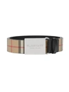 BURBERRY MEN'S REVERSIBLE VINTAGE CHECK E-CANVAS BELT,400011388830