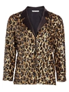 ALICE AND OLIVIA KEIR SEQUIN LEOPARD PRINT PAJAMA TOP,400011628109