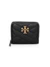 Tory Burch Kira Chevron Leather Bi-fold Wallet In Black