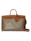 Burberry Men's Extra-large Society Monogram Top Handle Bag In Bridle Brown