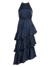 ZIMMERMANN EYE SPY TIERED RUFFLED HALTER A-LINE DRESS,400011353727