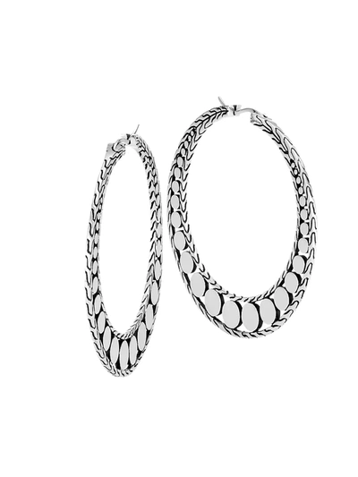 John Hardy Women's Dot Sterling Silver Hoop Earrings