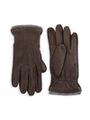 SAKS FIFTH AVENUE COLLECTION PEBBLED LEATHER GLOVES,400011132905