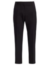 DRIES VAN NOTEN CROPPED STRETCH COTTON & WOOL TROUSERS,400011188852