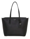 Kate Spade Women's Large Margaux Leather Tote In Black