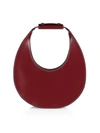 Staud Moon Leather Hobo Bag In Raspberry