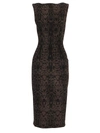 ALAÏA WOMEN'S ANIMAL PRINT SHEATH DRESS,0400011189969