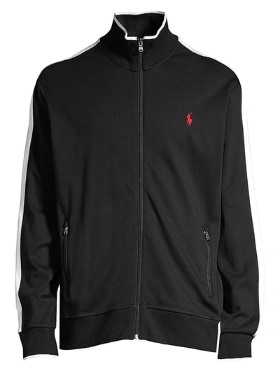 Polo Ralph Lauren Interlock Track Jacket In Black