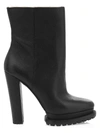 ALICE AND OLIVIA HOLDEN SHEARLING-LINED LEATHER LUG-SOLE BOOTS,400011260049