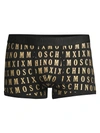 MOSCHINO MEN'S LOGO PRINT STRETCH-COTTON BOXER BRIEFS,0400011597179