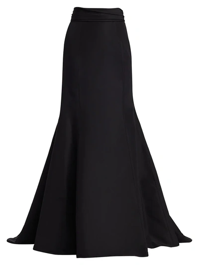 Carolina Herrera Icon Knotted Trumpet Skirt In Black