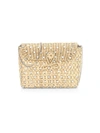 POOLSIDE WOMEN'S THE DENISE EMBELLISHED STRAW BOX CLUTCH,0400011478562