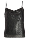 ALICE AND OLIVIA HARMON CHAINMAIL DRAPEY CAMISOLE,0400011766165